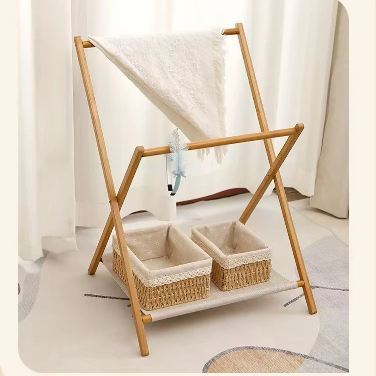 foldable wooden hanger solid wood hanger