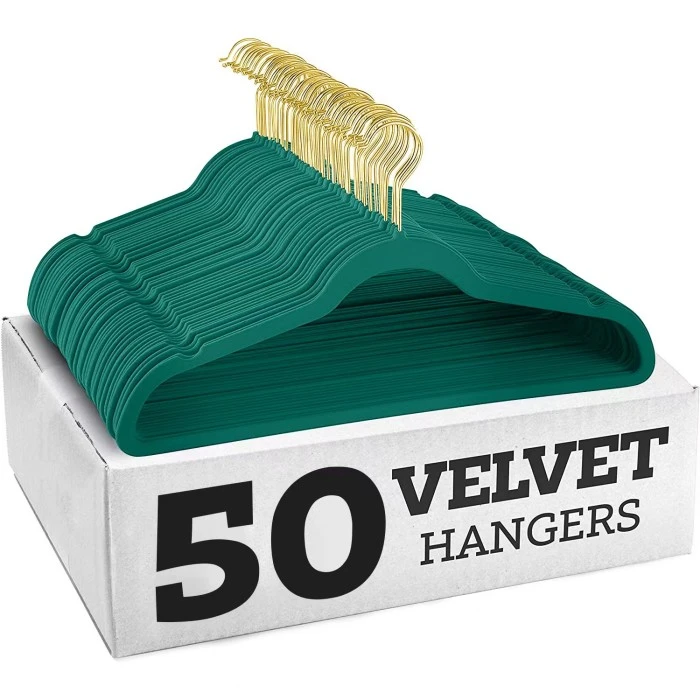 velvet closet hangers Anti-slip velvet hanger